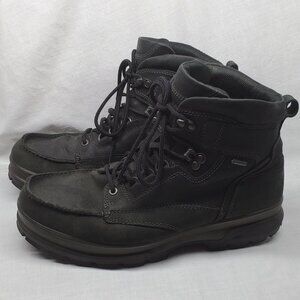 ECCO Men's Track Gore-Tex Black 44 Leather Boots EUC
